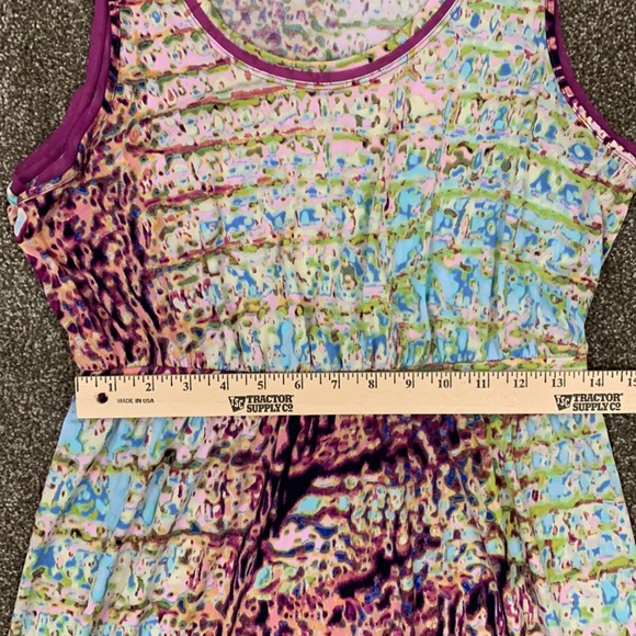 Simply Vera Vera Wang Sleeveless Midi Dress Sz M Elastic Waist Polyester - Picture 7 of 13